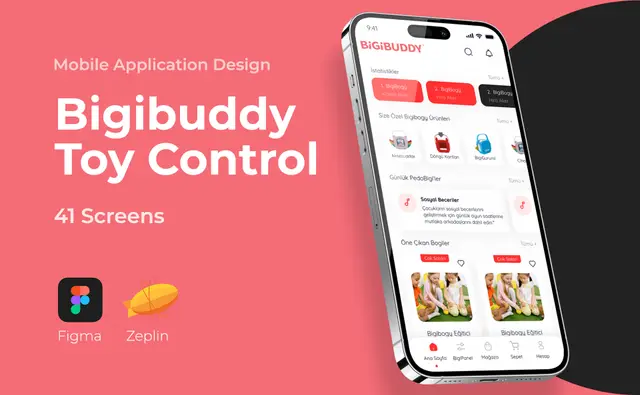 BigiBogy — Mobil Uygulama UI/UX tasarımı